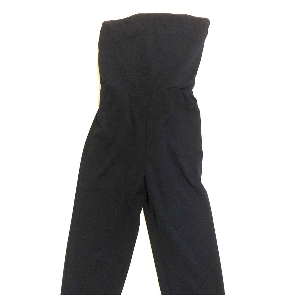 black long pant romper